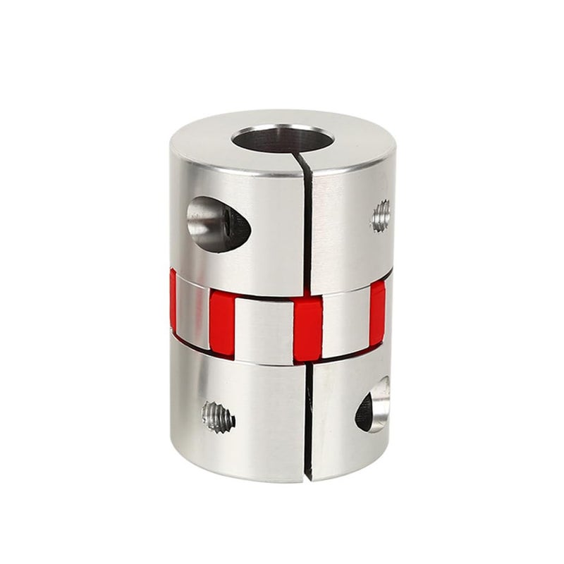 BORDSTRACT 6.35mm to 6.35mm Plum Flexible Shaft Coupling, Diameter 30mm Length 35mm Aluminium Motor Connector Flexible Spider Coupler for 3D Printer CNC Machine Servo Stepped Motor - Image 1